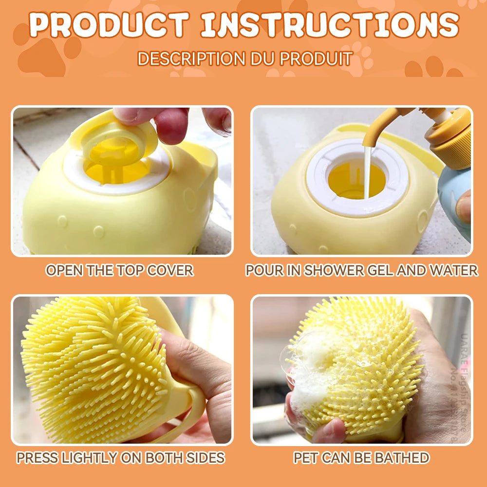 Dog and Cat Bathing Brush