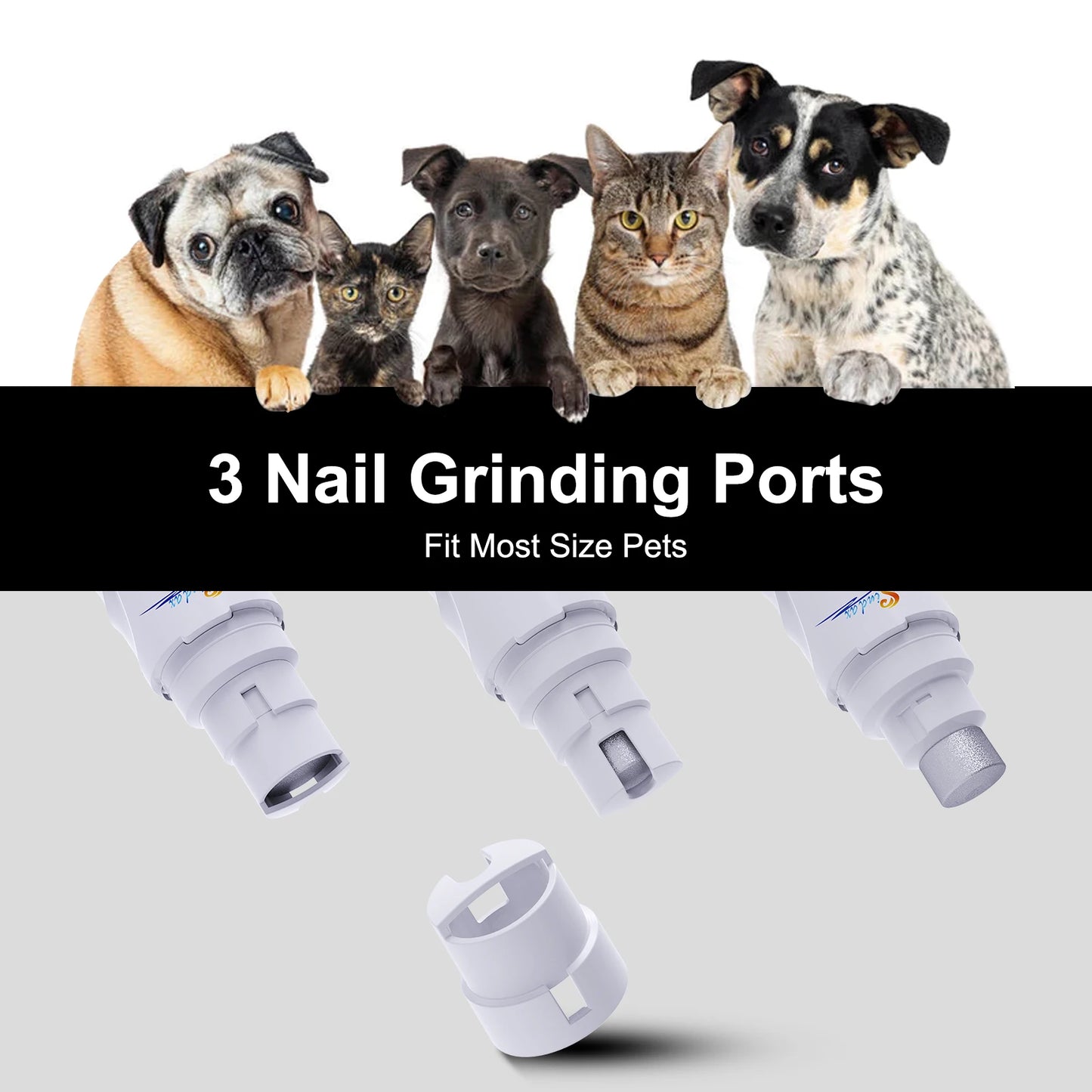 Electric Dogs Pet Cat Nail Grinder Clipper