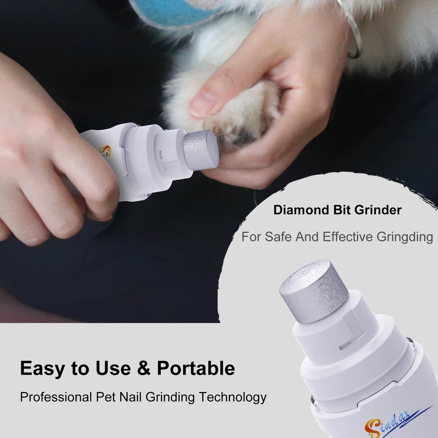 Electric Dogs Pet Cat Nail Grinder Clipper